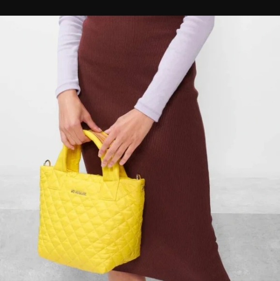 MZ WALLACE Sunflower Deluxe Mini Metro Tote Quilted - Picture 7 of 16